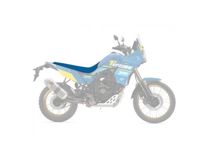 BLACKBIRD Poťah jednodielneho sedla Yamaha Ténéré 700 Rally Ride (Farba Červená/čierna)