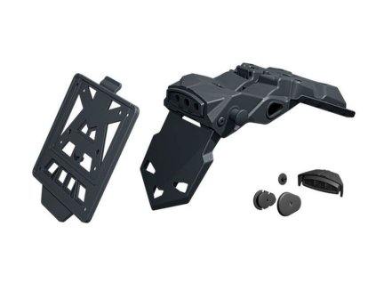 RTECH Zadný blatník zadného kolesa s lapačom blata nastaviteľný 30°/60° Revolution Yamaha T7 Tenere 700 (19–24) – čierny