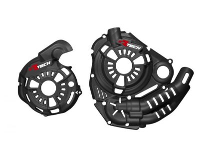 RTECH Bočné kryty motora z technopolyméru T7 Revolution Yamaha Tenere 700 (19–24) – čierne
