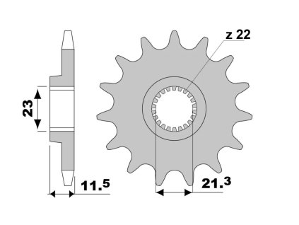 JT Predná rozeta 2051 14 Yamaha TT 250 (93–04)