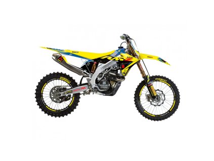 BLACKBIRD Sada polepov Suzuki RMZ 250 '19-'25, RMZ 450 '18-'25 Dream 5 žltá/modrá