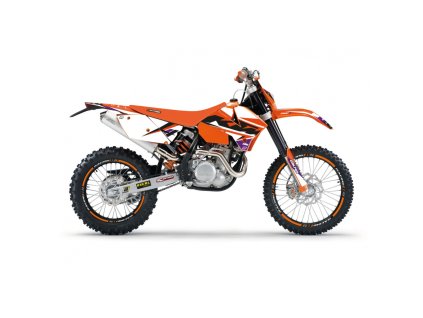 BLACKBIRD Sada polepov KTM EXC/EXC-F '05-'07, SX/SX-F '05-'06 Dream 5 oranžová/čierna