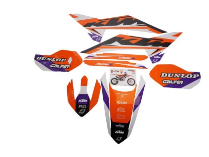 BLACKBIRD Sada polepov KTM SX 85 '25 Dream 5 oranžová/biela/čierna