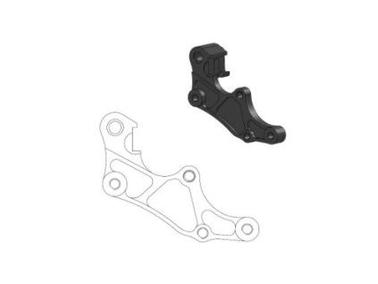 MOTO-MASTER Adaptér Oversize 320 mm Supermoto do OEM brzdového strmeňa Beta RR / X-Trainer
