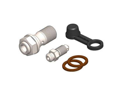 MOTO-MASTER Krátka Banjo skrutka s odvzdušňovacím ventilom brzdového strmeňa KTM / Husqvarna / GasGas Brembo / Magura M10 × 1,0