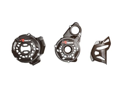 RTECH Chránič krytu spojky/zapaľovania/prednej rozety Kove X Pro/Rally 800 (24–25) – čierny