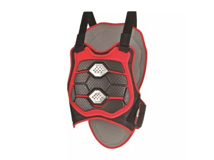 POLISPORT Chránič hrudníka Comfort Plus – čierny/červený