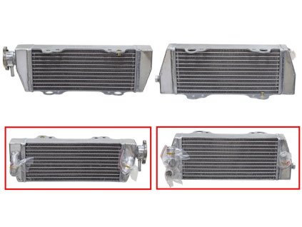 PSYCHIC Chladič KTM EXC/MXC/SX '250/300/380 '98-'03 zosilnený so štandardným objemom – ľavý (1 ks)