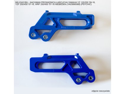 PSYCHIC Zadné vodidlo reťaze Yamaha YZ 125/250 '09-'25, YZF 250 '07-'23, YZF 450 '07-'22, WRF 250/450 '07-'25 modré