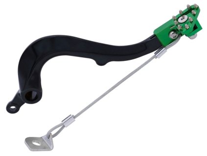 PSYCHIC Zadný brzdový pedál Kawasaki KXF 250/450 '21-'22 zelený