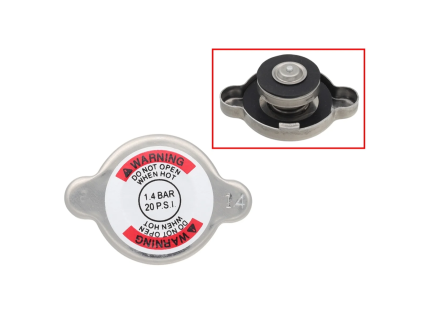 Psychic XD-10051 – zátka chladiča, 1,4 bar / 20 PSI, dva pohľady