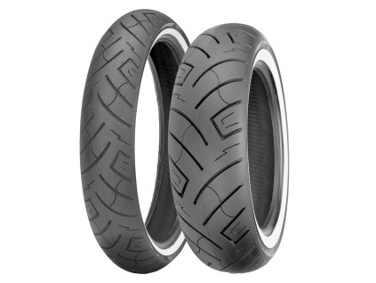 SHINKO Pneumatika 120/90-17 SR777 64H TL Ww predná biely bok DOT 20/2025