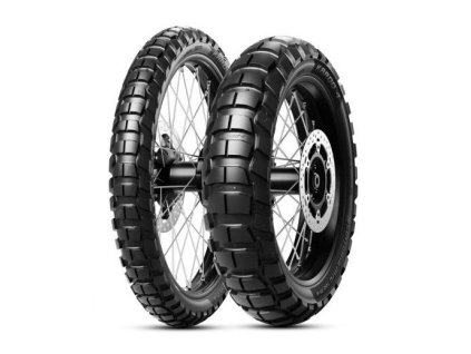 METZELER Sada pneumatiky (4254200/25) 120/70R19 Karoo 4 60T TL M/C M+S Predná DOT 2025 + (4254500/26) 150/70R18 Karoo 4 70T TL M/C M+S Zadná DOT 2026 + Kappa taška na riadidlá