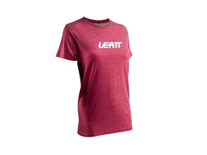 LEATT Dámske tričko Premium Ruby – červené veľkosť M (CASUAL)