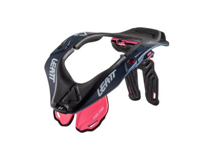 LEATT Chránič krku 5.5 Coral – čierny/koralový veľkosť S/M