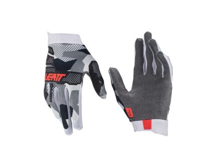 LEATT Rukavice Moto 1.5 Gripr Forge – čierne/sivé/biele veľkosť S