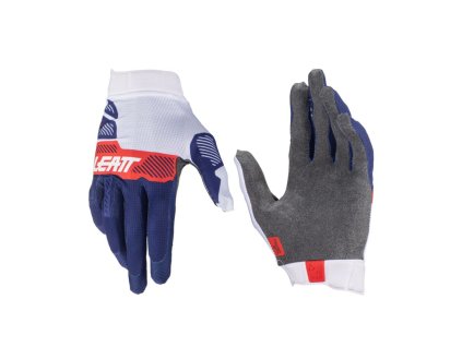 LEATT Rukavice Moto 1.5 Gripr Royal tmavomodré/červené/biele veľkosť S