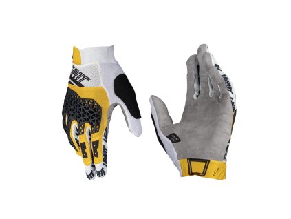 LEATT Rukavice cyklistické MTB 4.0 Lite – biele/zlaté/čierne veľkosť S