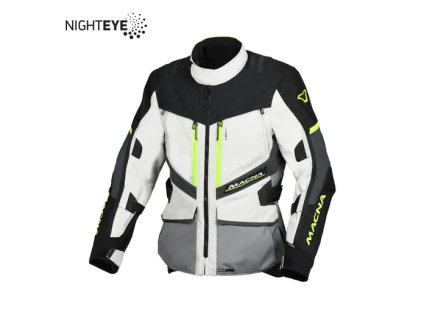 MACNA Bunda Domane svetlosivá/sivá/žltá fluo/čierna veľkosť L