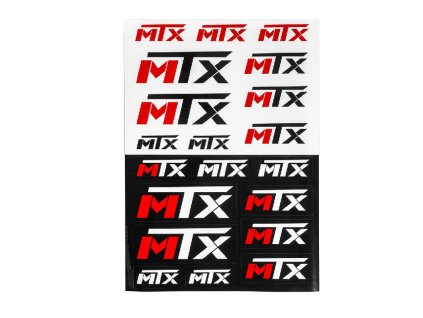 MTX Nálepky logo (hárok)