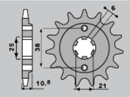 PBR Predná rozeta 290 18NC 15 zubov NC Honda Xbr 500 F 85-86