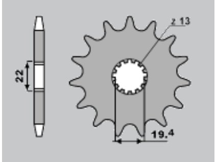 PBR Predná rozeta 439 15 18NC Suzuki GR 650 (83-85), GSX 400 F (reťaz 530)