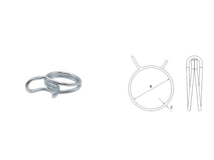 PROMX Drôtená spona DGAL 11.3 – rozsah 11.0-11.6 mm – 5 ks