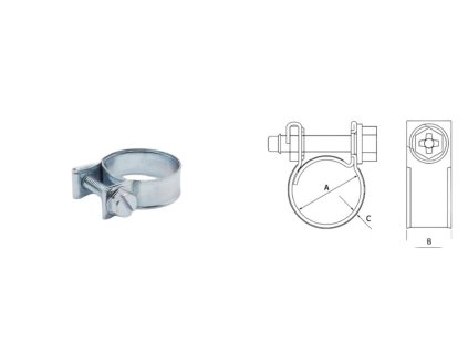 PROMX Skrutkovacia spona W1 Mini 10-12/9 mm – 5 ks