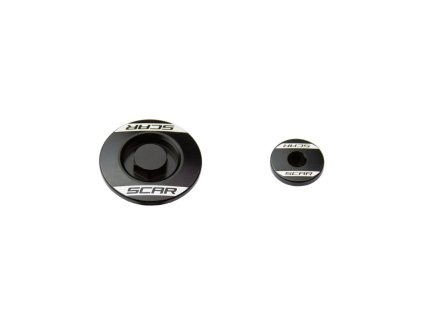 SCAR RACING Kontrolné zátky motora Kawasaki KX-F 250 '11-, KX-F 450 '09-, KLX 450 '08-'15 – čierne