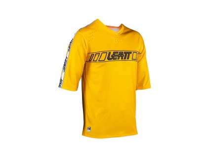 LEATT Tričko cyklistické (detská) Mtb Enduro 3.0 Junior Jersey Gold – žltá (Veľkosť L (140-150 cm))