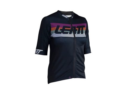 LEATT Dámske cyklistické tričko Mtb Endurance 6.0 Woman Jersey Black – čierna (Veľkosť L)