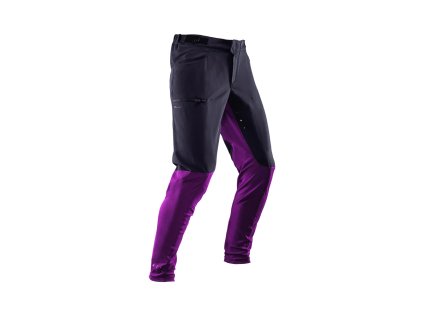 LEATT Nohavice cyklistické Mtb Trail 2.0 Velvet – čierne/fialové (Veľkosť XL)