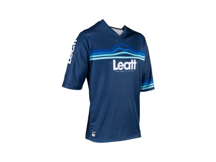 LEATT Tričko cyklistické Mtb Enduro 3.0 Jersey Denim tmavomodrá (Veľkosť M)