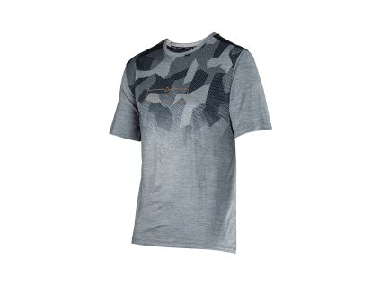 LEATT Tričko cyklistické Mtb Trail 1.0 Jersey Granite – sivá (Veľkosť L)