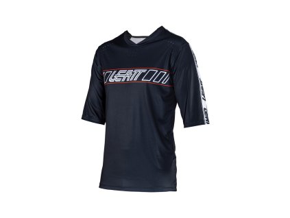 LEATT Tričko cyklistické Mtb Enduro 3.0 Jersey Black – čierna (Veľkosť L)