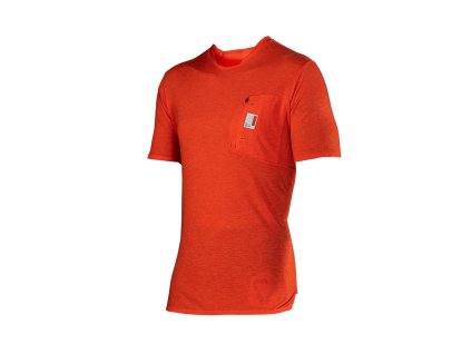 LEATT Tričko cyklistické Mtb Allmtn 2.0 Jersey Glow – červená (Veľkosť L)
