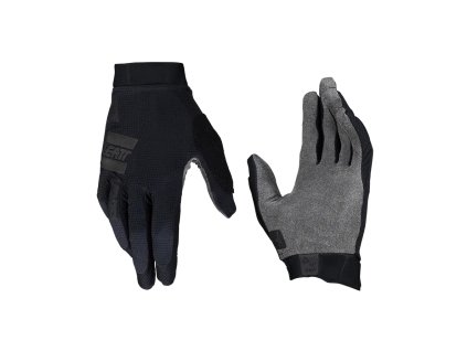 LEATT Rukavice cyklistické (detské) Mtb 1.0 Gripr JR Glove Stealth – čierne (Veľkosť L)