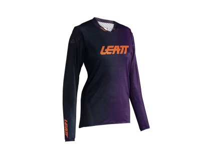 LEATT Dámske cyklistické tričko Mtb Gravity 4.0 Jersey Women Purple fialová (Veľkosť L)