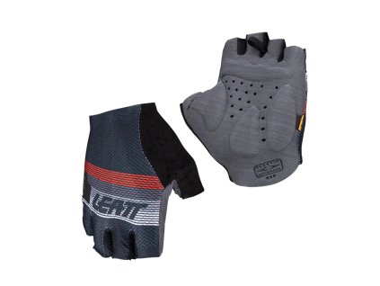 LEATT Rukavice cyklistické Mtb 5.0 Endurance Black – čierne/sivé/červené (Veľkosť M)