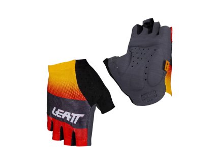 LEATT Rukavice cyklistické Mtb 5.0 Endurance Red – červené/oranžové/sivé/čierne (Veľkosť M)
