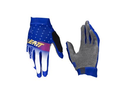 LEATT Rukavice cyklistické (detské) Mtb 1.0 Gripr JR Glove Ultrablue – modré/biele (Veľkosť L)