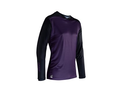 LEATT Tričko cyklistické Mtb Enduro 4.0 Jersey Velvet fialová/čierna (Veľkosť L)