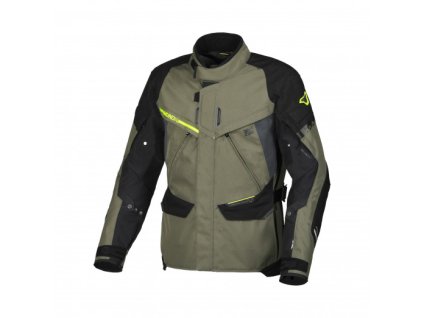 MACNA Bunda (odnímateľná termovložka a odnímateľná membrána RAINTEX) Mundial Motorcycle Jacket GREEN/YELLOW – zelená/čierna/žltá fluo (Veľkosť L)