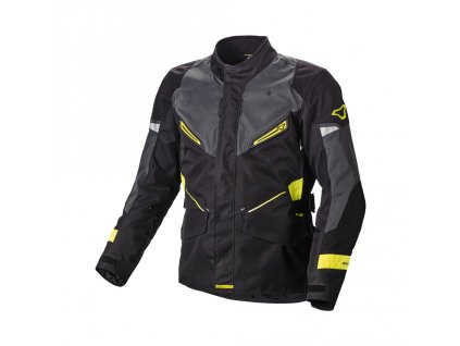 MACNA Bunda (odnímateľná termovložka a pevná membrána RAINTEX) Sonar Night Eye Motorcycle Jacket Fluorescent Yellow – čierna/žltá fluo (Veľkosť L)