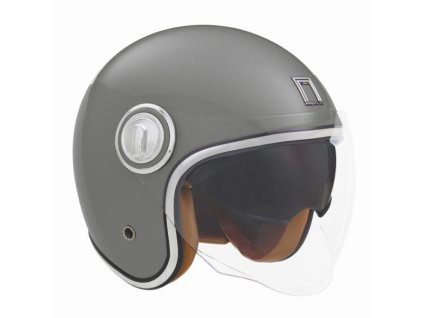 NOX Premium Otvorená prilba Jet Heritage Solid titánová MAT (Veľkosť L)