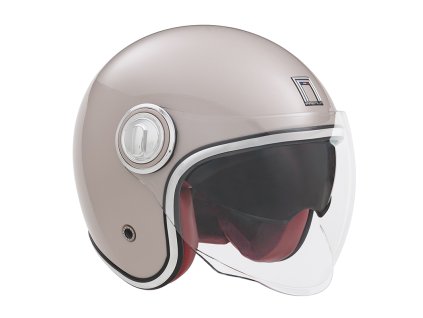 NOX Premium Otvorená prilba Jet Heritage Solid šampanská (Veľkosť L)