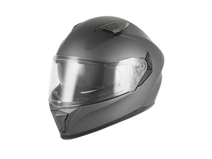 NOX Integrálna prilba (FULL FACE) so slnečnou clonou N402 Solid titánová MAT (Veľkosť L)