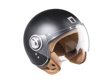 NOX Premium Otvorená prilba Jet Idol Solid – čierna MAT (Veľkosť L)