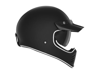 NOX Premium Integrálna prilba (FULL FACE) Seventy II Solid – čierna MAT (Veľkosť L)