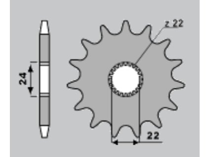 PBR Predná rozeta 406 18NC NC Aprilia Climber 2400/300`89-96, Aprilia 125 (88–93) – 520 (Počet zubov 14 zubov)